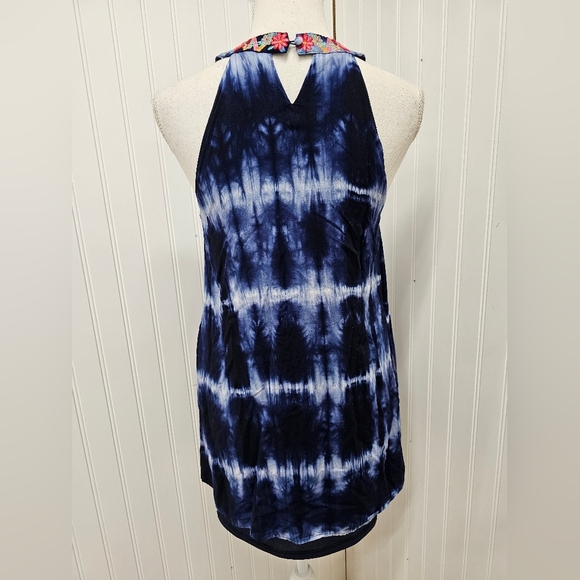 Tie-Dye Sleeveless Dress with Embroidered Detail Savanna Jane S - Picture 3 of 3
